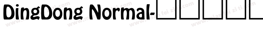 DingDong Normal字体转换